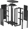 Lanberg 19" Rackschrank 32HE, LCD, freistehend, Flat Pack, Glastür, IP20, RAL 9004, 1000mm tief Vorschaubild