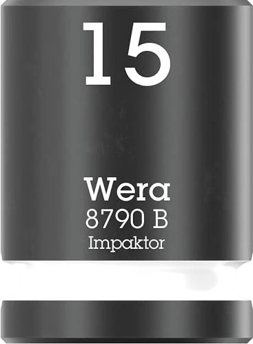 Wera 8790 B Impaktor Außensechskant Steckschlüssel 3/8", 15x30mm