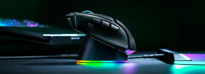 Razer Mouse Dock V2 Pro + Wireless Charging Puck V2, Maus-Ladestation, schwarz