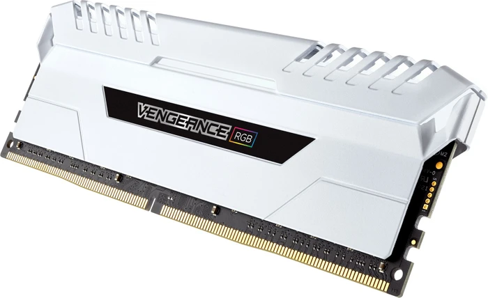Corsair Vengeance RGB weiß UDIMM 16GB Kit, DDR4-3200, CL16-18-18-36