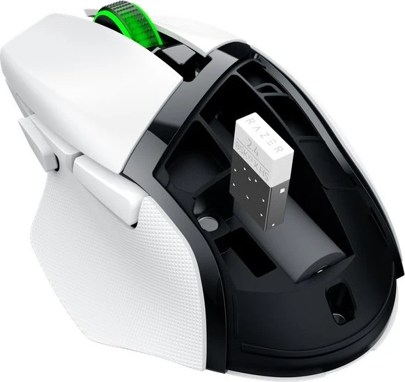 Razer Basilisk V3 X HyperSpeed, weiß, USB/Bluetooth