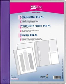 Veloflex Veloform Schnellhefter mit Einschubtasche, A4, lila