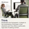 Steelcase Think Bürostuhl mit Armlehnen, beige/avokadogrün Vorschaubild