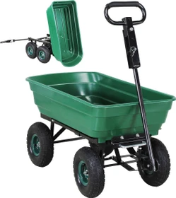Miweba Dumper mit Kippfunktion Bollerwagen grün