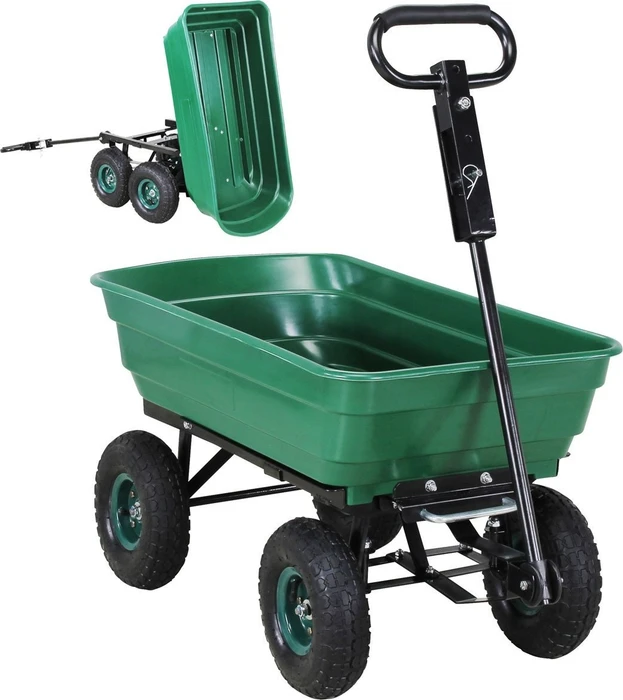 Miweba Dumper mit Kippfunktion Bollerwagen grün