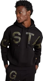 G-Star Embro Print Loose Hoodie dark black (Herren)