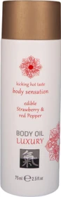 HOT Body Oil Luxury Strawberry & Red Pepper Massageöl, 75ml