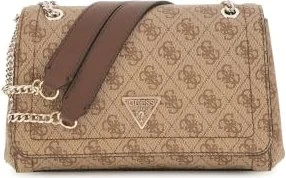 Guess Noelle 4G-Logo Mini Umhängetasche latte logo/brown