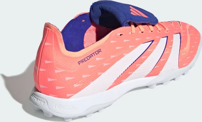 adidas Predator League Fold-Over Tongue TF signal coral/cloud white/beam orange