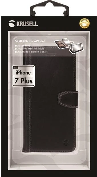 Krusell Sigtuna FolioWallet für Apple iPhone 7 Plus schwarz