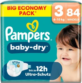 Pampers Baby-Dry Gr.3 Einwegwindel, 6-10kg, 84 Stück