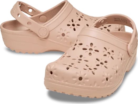 Crocs Classic Floral Cut-Out pink caramel