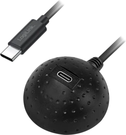 LogiLink USB-C Verlängerung, USB-C 3.0 [Stecker] auf USB-C 3.0 [Buchse], 1.5m, schwarz (CU0099)