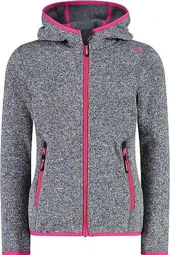 CMP Knit-Tech Meliert Fleece Jacke titanio/fuxia (Junior)