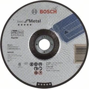 Bosch Professional A46VBF Best for Metal Trennscheibe, 180x1.6x22.23mm, 1 Stück