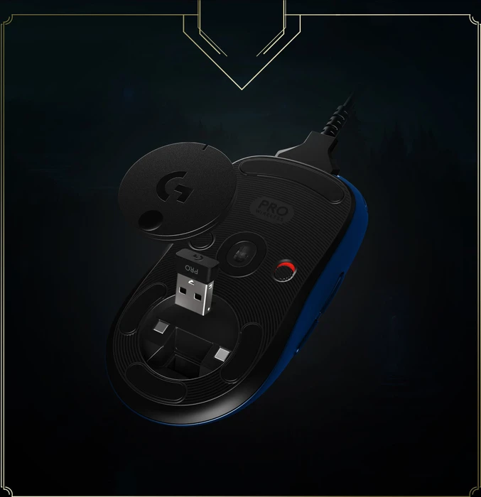 Logitech G Pro Wireless Gaming Mouse League of Legends Edition, USB