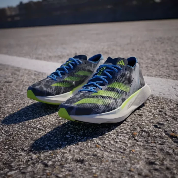 adidas Adizero Takumi Sen 10 crystal white/lucid lemon/blue burst (Damen)