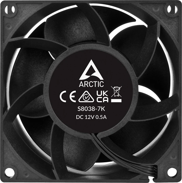 ARCTIC S8038-7K PWM schwarz, 80mm, 4er-Pack