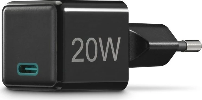 Hama Schnellladegerät USB-C Super-Mini-Charger PD 20 W schwarz