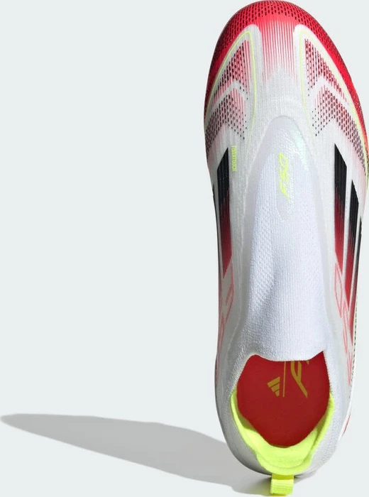 adidas F50 Elite Laceless FG cloud white/core black/solar yellow (Junior)
