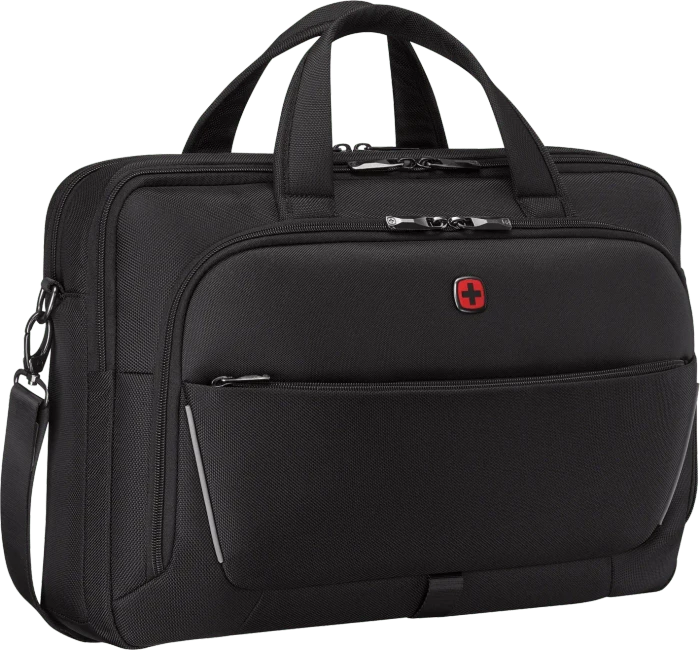 Wenger Meteor Brief 16-17" Laptop-Aktentasche, schwarz