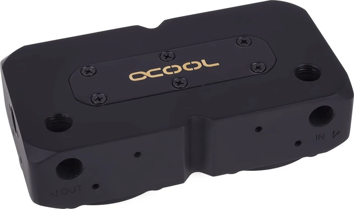 Alphacool Eisdecke D5 Dual Pumpenaufsatz, G1/4 Messing