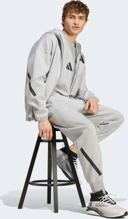 adidas Z.N.E. Zip Hoodie medium grey heather (Herren)