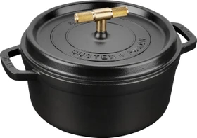 Zwilling Staub Cocotte Buster+Punch Schmortopf rund 24cm 3.8l schwarz
