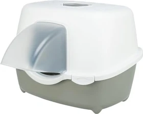 Trixie Outdoor Katzentoilette Davio Top mit überdachtem Eingang, 56 x 39 x 39cm, Salbei/weiß
