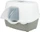 Trixie Outdoor Katzentoilette Davio Top mit überdachtem Eingang, 56 x 39 x 39cm, Salbei/weiß (40580)
