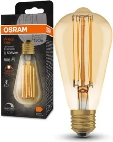 Osram Ledvance Filament LED Vintage 1906 Edison 60 8.8W/822 E27 DIM