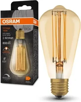 Osram Ledvance Filament LED Vintage 1906 Edison 60 8.8W/822 E27 DIM