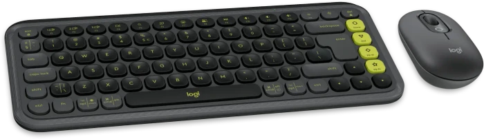 Logitech POP Icon Combo, Graphite & Green, Logi Bolt, USB/Bluetooth, US