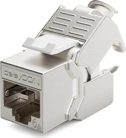 deleyCON Keystone Modul RJ-45 Buchse via Verlegekabel, Cat6a, STP