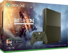 Microsoft Xbox One S - 1TB Battlefield 1 Limited Edition Bundle grün
