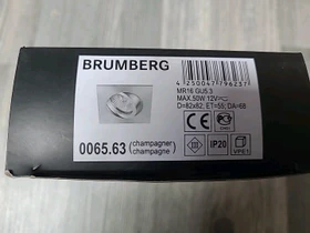 Brumberg GX5.3 Niedervolt Einbauleuchte eckig champagner matt