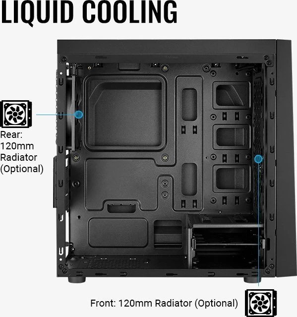 AeroCool Bolt Mini Tempered Glass, Glasfenster