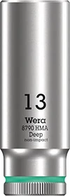 Wera 8790 HMA Deep Außensechskant Steckschlüssel 1/4", 13x50mm