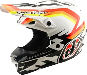 Troy Lee Designs SE5 Carbon Dash weiß/schwarz/rot/orange