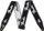 Fender WeighLess Running Logo Strap Black and White (0990642074)