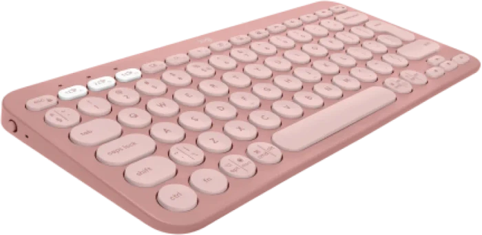 Logitech K380s Pebble Keys 2, rosa, Logi Bolt, USB/Bluetooth, EN