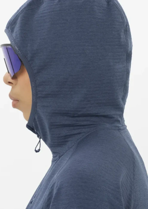 Salomon Essential Lightwarm Hooded Funktionsjacke blue nights (Damen)