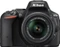 Nikon D5500 schwarz mit Objektiv AF-S DX 18-55mm 3.5-5.6 G II VR und AF-S DX 55-300mm 4.5-5.6 G ED VR Vorschaubild