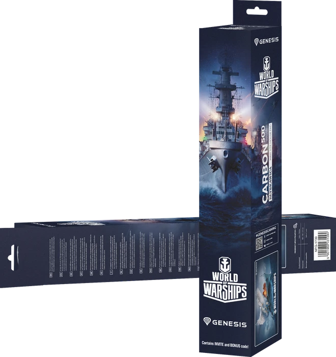 Genesis Carbon 500 Maxi WOWS Blyskawica - Official World of Warships Mousepad, 900x450mm