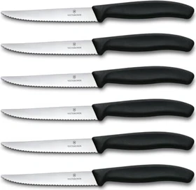 Victorinox SwissClassic Steakmesser schwarz, 6 Stück