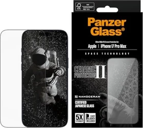 PanzerGlass Ceramic II Screen Protector Ultra-Wide Fit w. EasyAligner für Apple iPhone 17 Pro Max