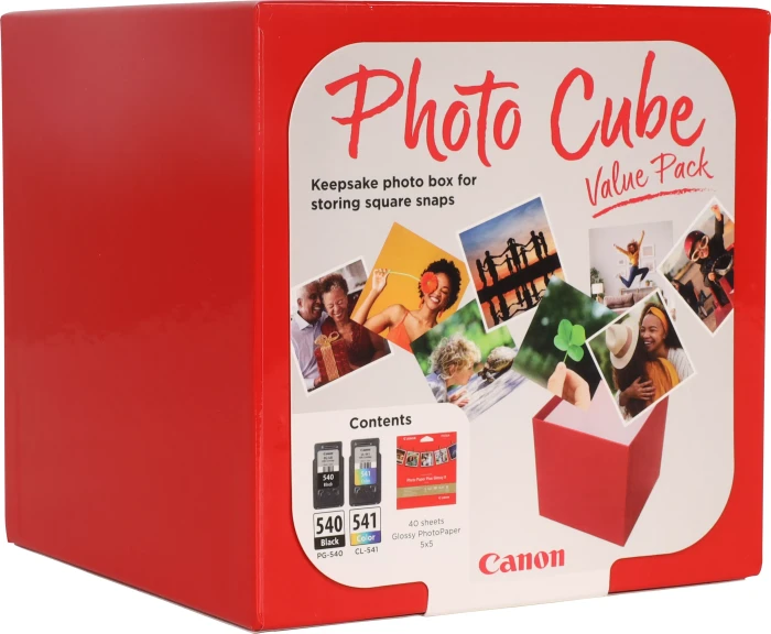 Canon Tinte PG-540/CL-541 schwarz/dreifarbig Photo Cube rot