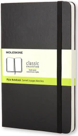 Moleskine Klassik Notizbuch, 90x140mm, glatt, fester Einband Pocket, schwarz, 192 Blatt