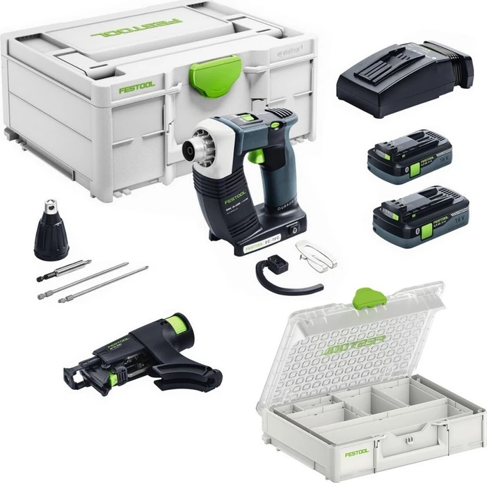 Festool DWC 18-4500 HPC 4.0 I-Plus Organizer Edition Akku-Trockenbauschrauber inkl. Systainer + 2 Akkus 4.0Ah