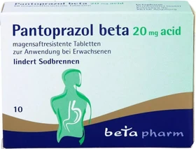 betapharm Pantoprazol beta 20mg acid magensaftresistente Tabletten, 10 Stück